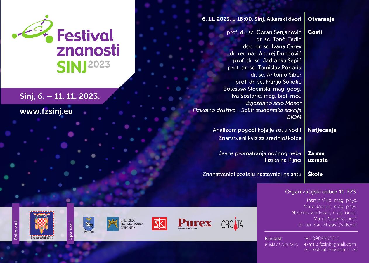 Festival znanosti - Sinj 2023