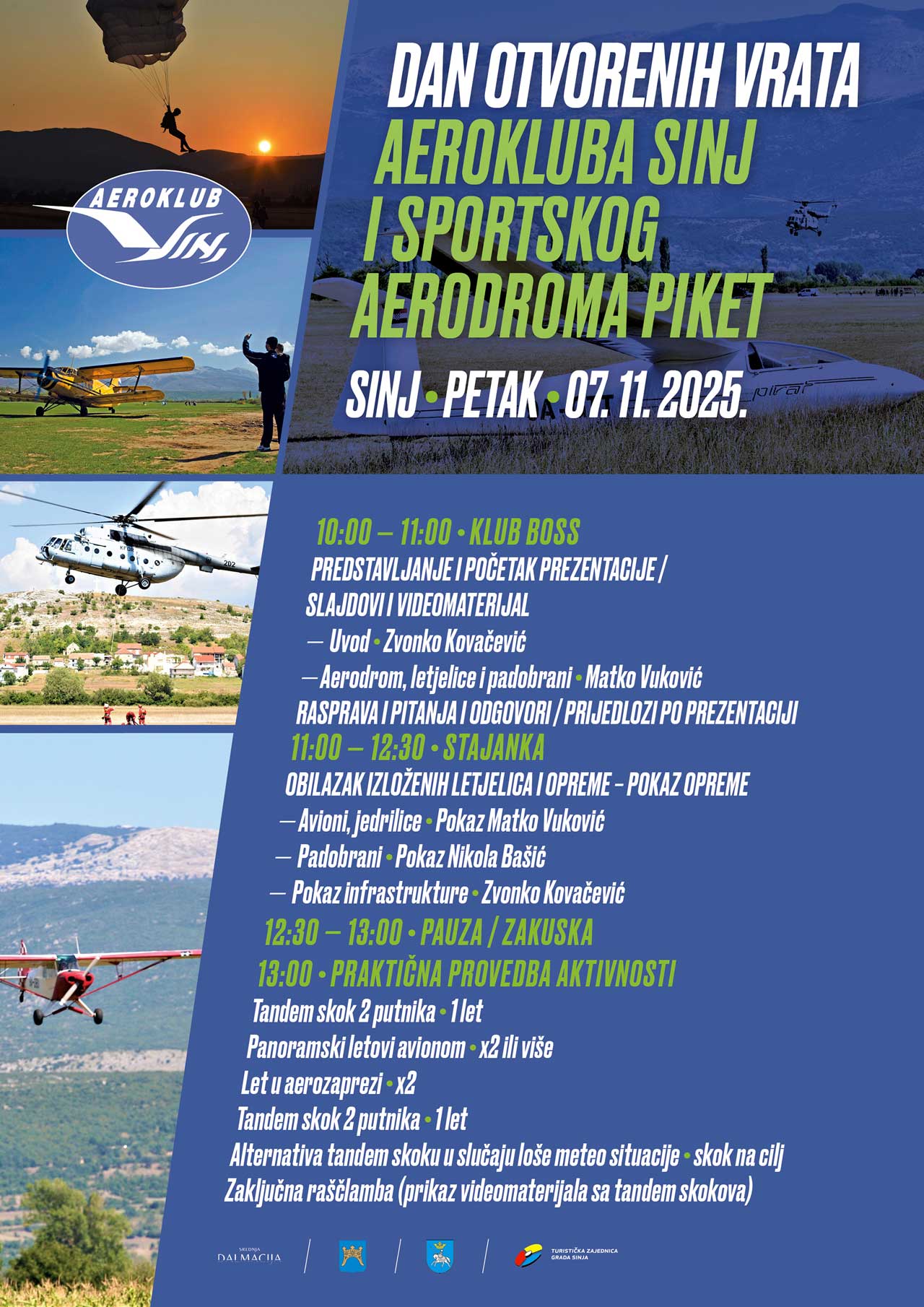Dan otvorenih vrata - Aerokluba Sinj i sportskog aerodroma Piket