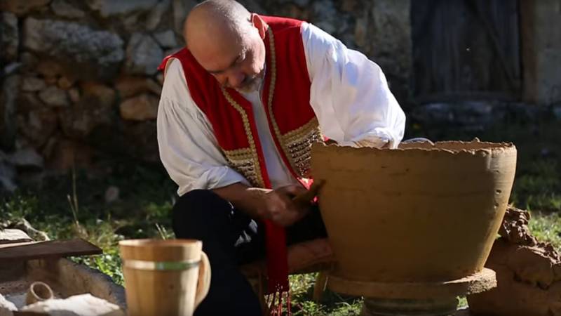 Traditional Hand-Wheel Pottery in Potravlje