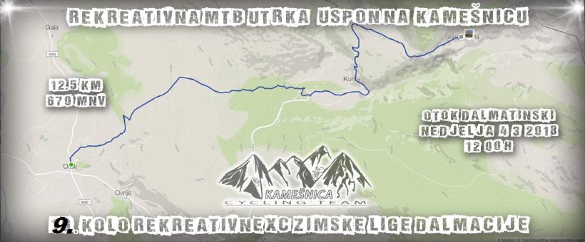 9. kolo rekreativne XC Zimske lige Dalmacije 9. kolo rekreativne XC Zimske lige Dalmacije