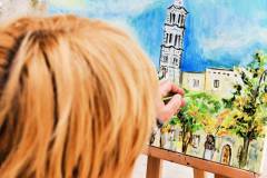 Slikarska radionica Umjetnost na otvorenom u Sinju