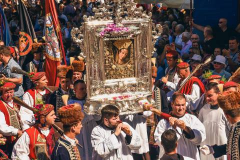 Feast of the Assumption in Sinj