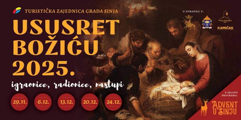 Mozaik program 'Ususret Božiću 2025.' - blagdanske radionice i prigodni program uz paljenje adventskih svijeća na Trgu kralja Tomislava