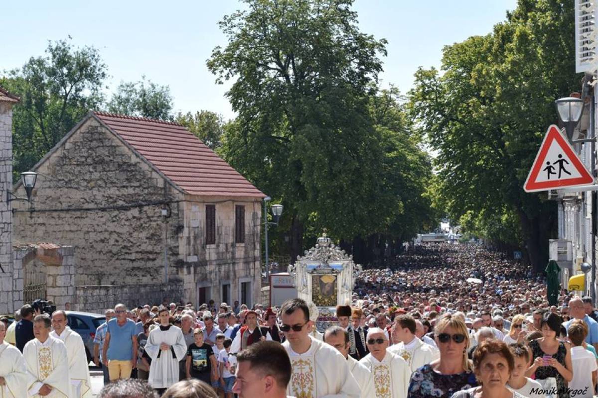 Proslava blagdana Blaženog Uznesenja Djevice Marije u Sinju